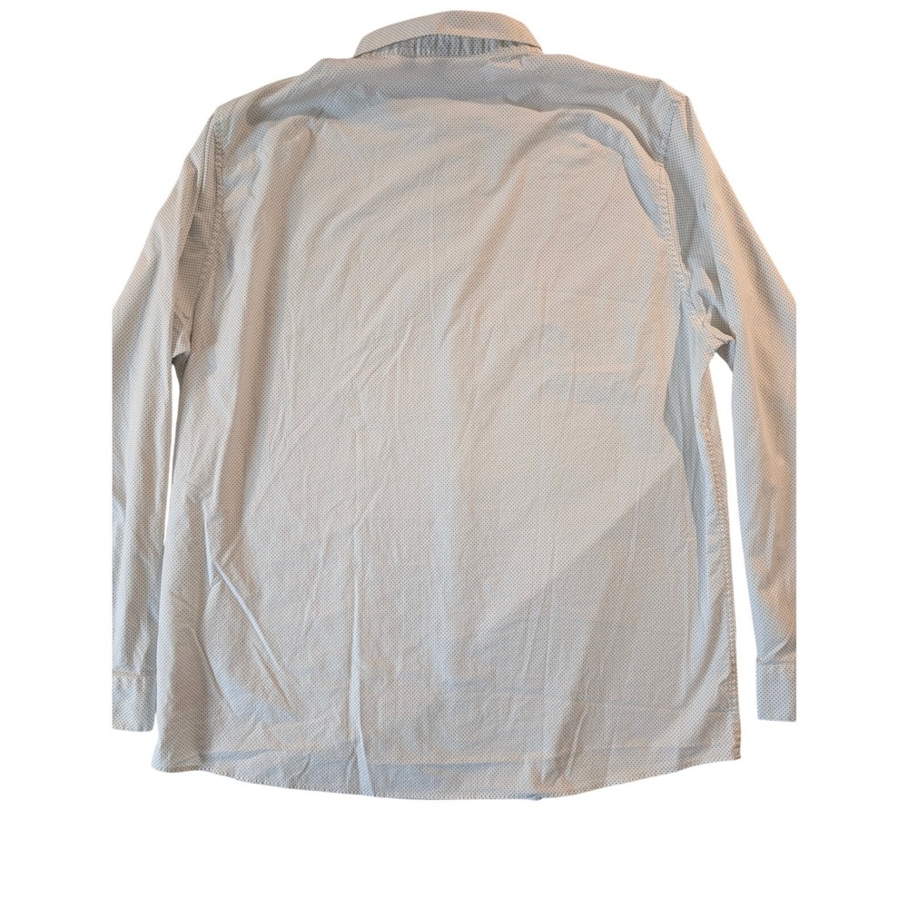 Artefact Interval Stretch Poplin Long Sleeve Shirt‎ White Dot Geometric size XL - Picture 3 of 6